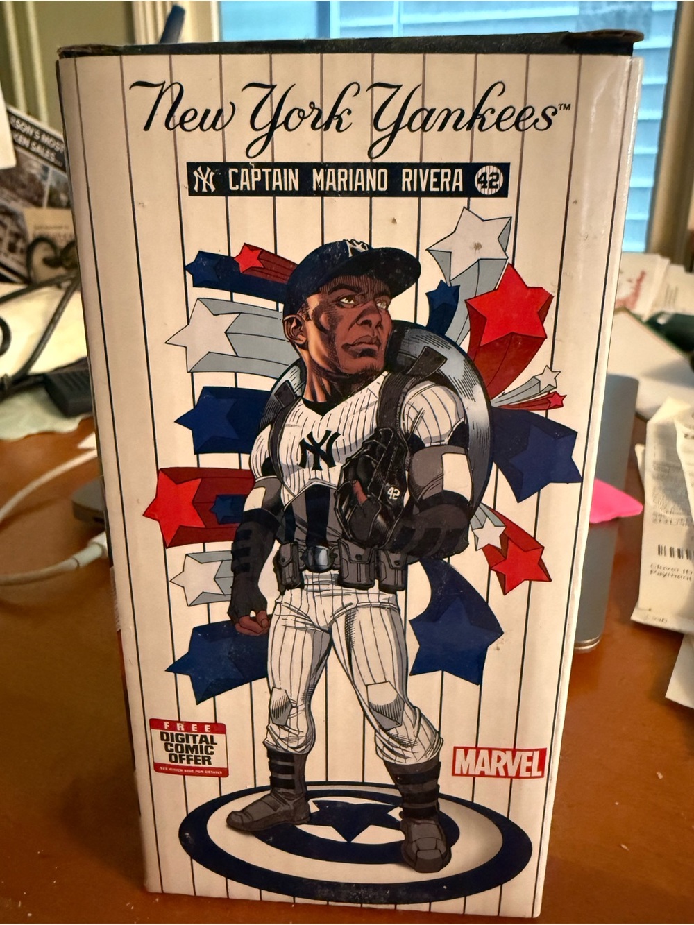 Marvel New York Yankees Captain Mariano Rivera Figure - White, Navy & Red